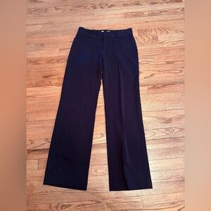 MICHAEL KORS Dark Blue Wide Leg Trousers, Size: 4